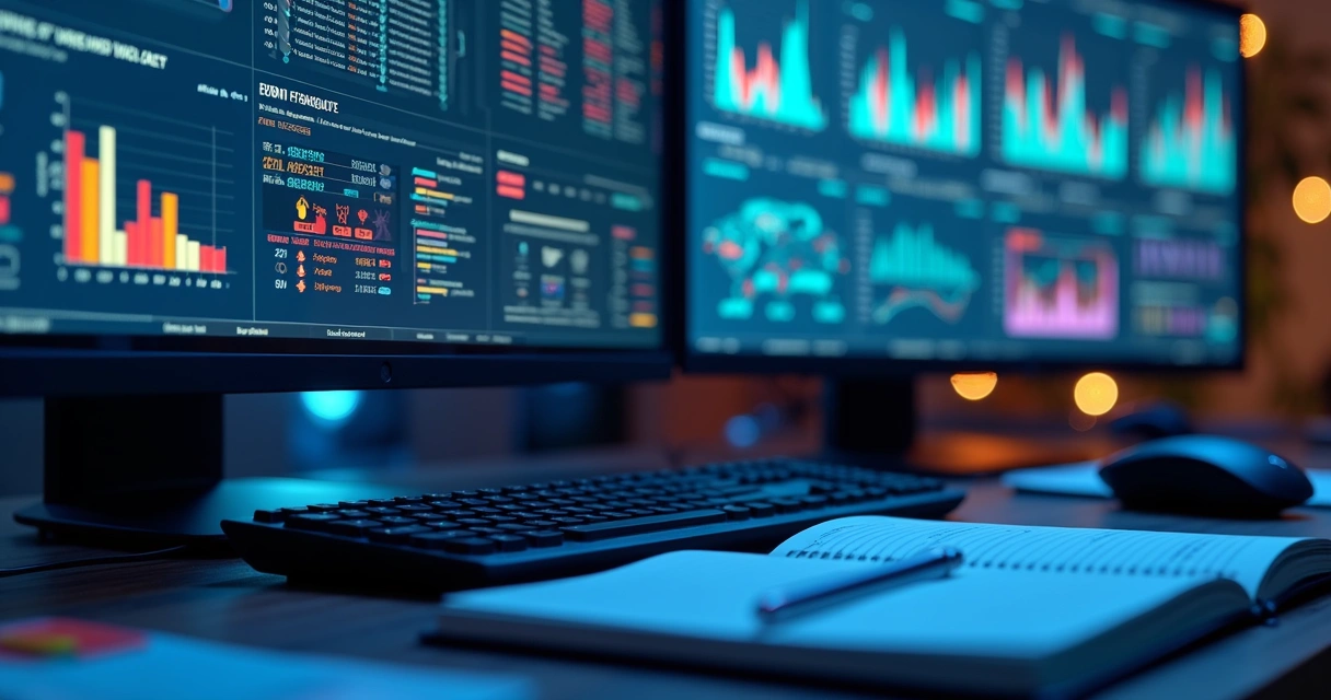 Dashboard de monitoramento TI mostrando alertas em tempo real 