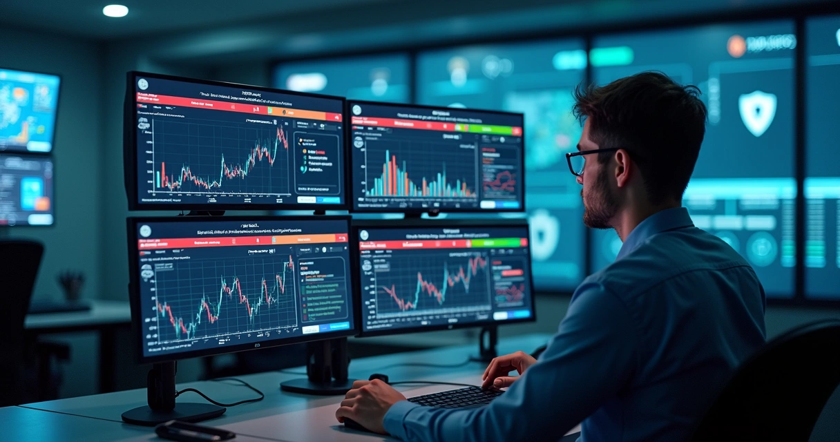 Monitoramento de votação digital com gráficos em tela 