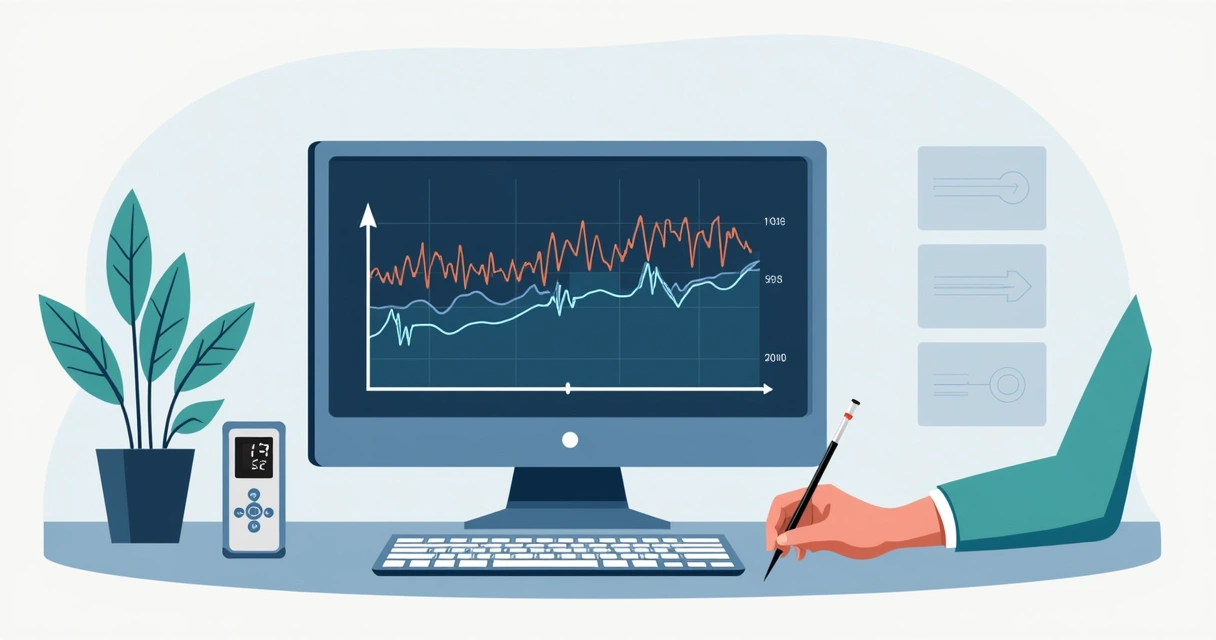 Gráfico digital de monitorização de parâmetros vitais em ficha anestésica 