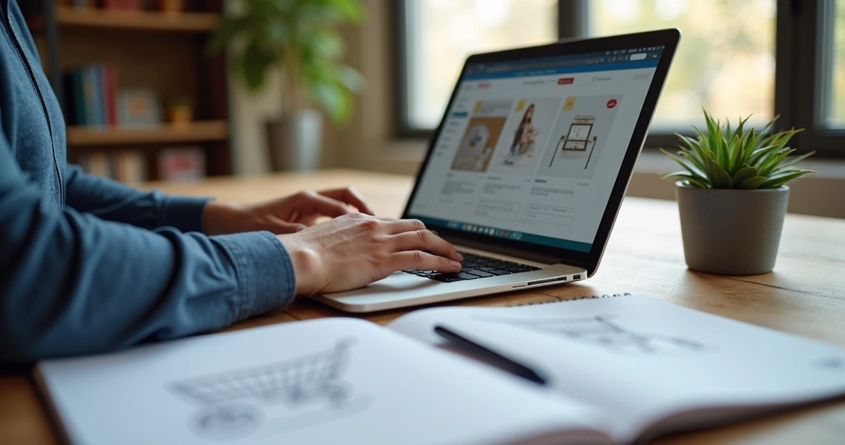 Montagem de loja virtual 