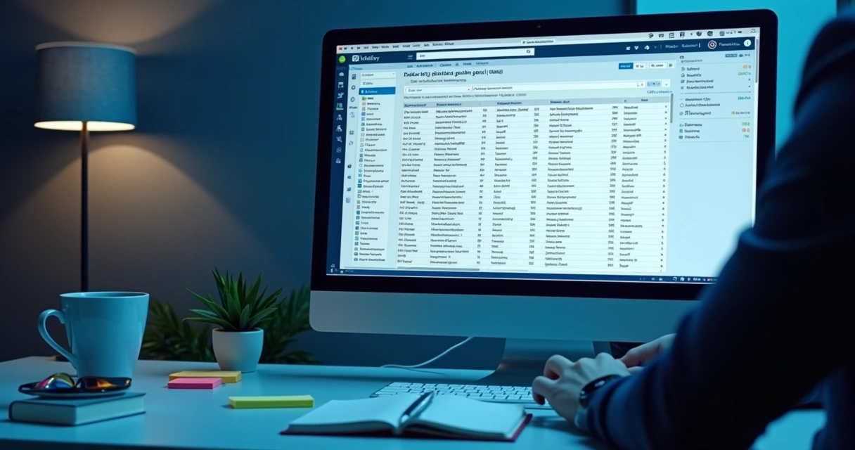 Profissional montando lista de prospects do LinkedIn em planilha 