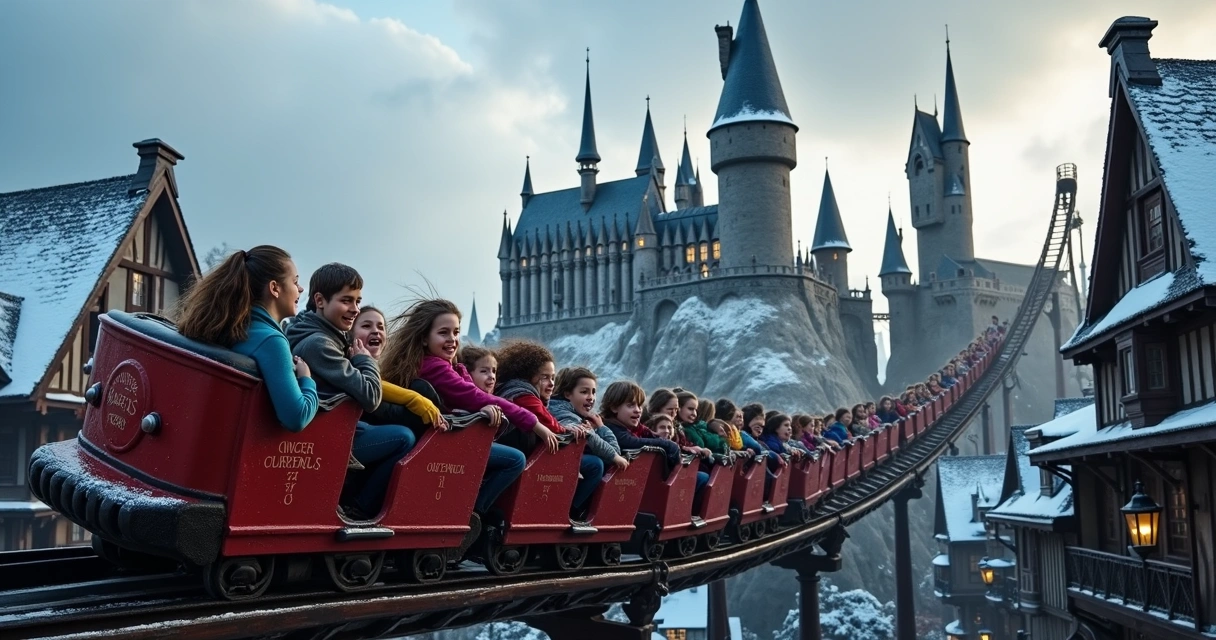 Montanha-russa do Harry Potter em Hogsmeade, Universal 