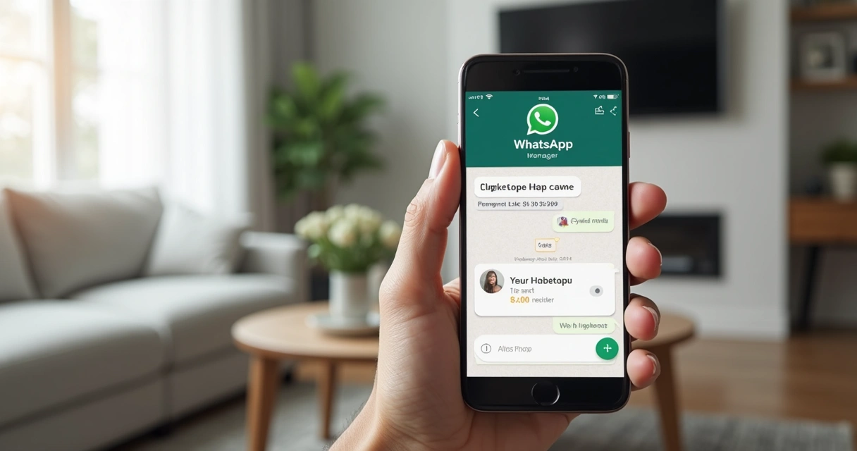 Morador recebendo boleto de condomínio no WhatsApp 