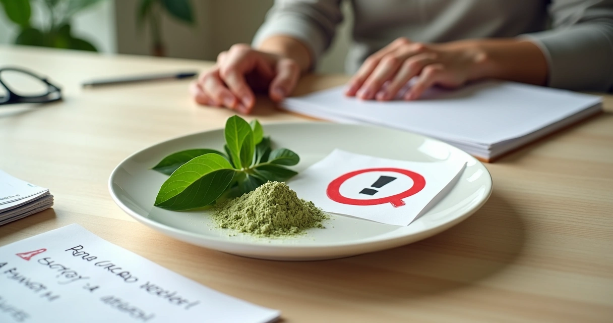 Prato com moringa destacando conceito de alergia alimentar e cuidados à saúde 