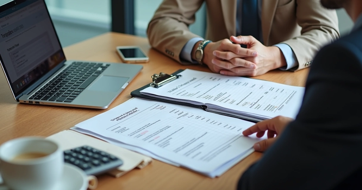 Advisor reviewing translated Brazilian mortgage documents 