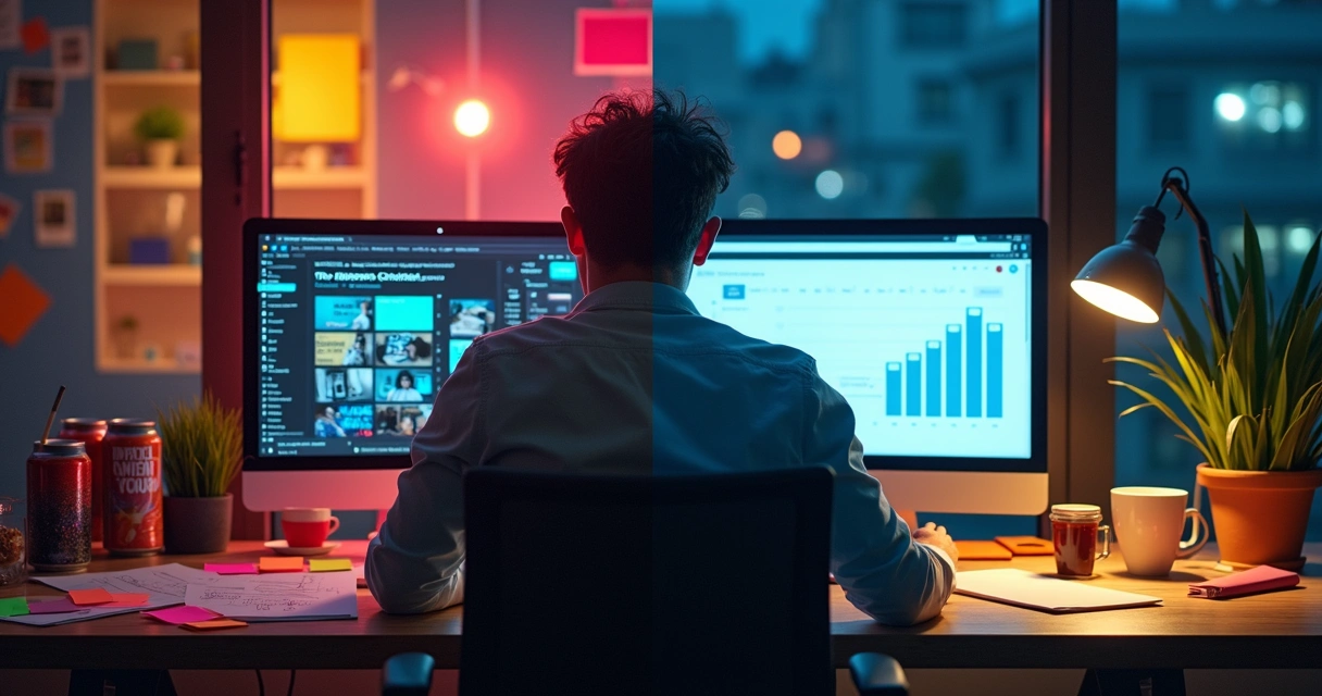 Comparación visual entre motivación sostenida y motivación momentánea en la misma persona 