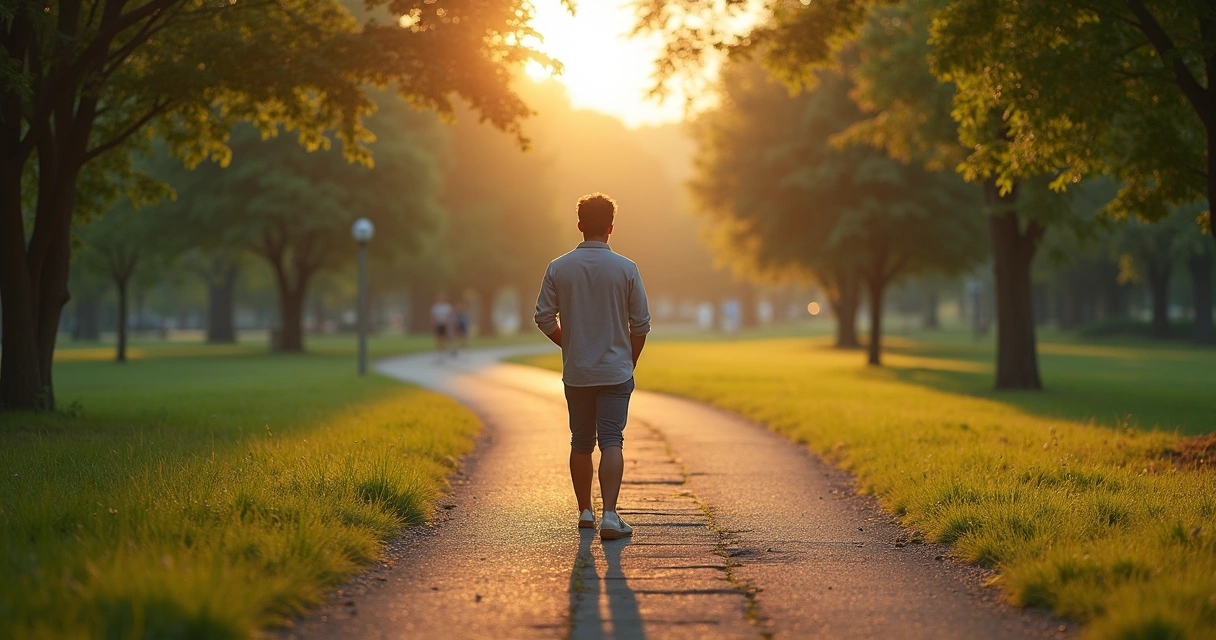 Person standing at a crossroads with directional signs and thoughtful posture