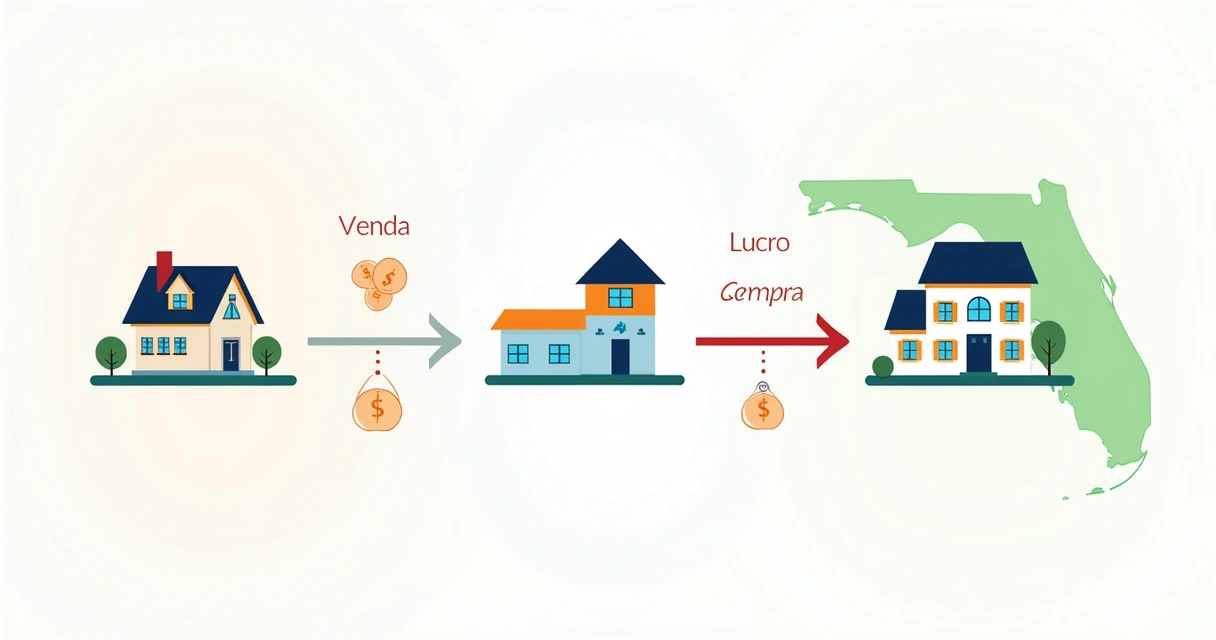 Colorful diagram showing capital flow between properties in Florida 