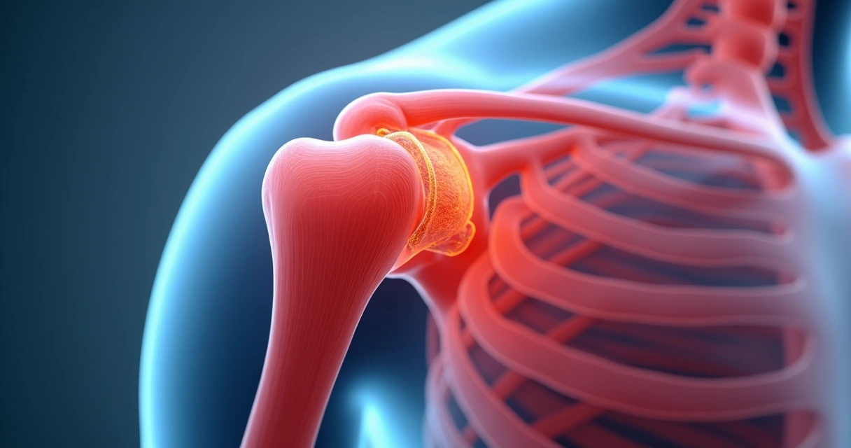 Movimento natural do ombro humano 