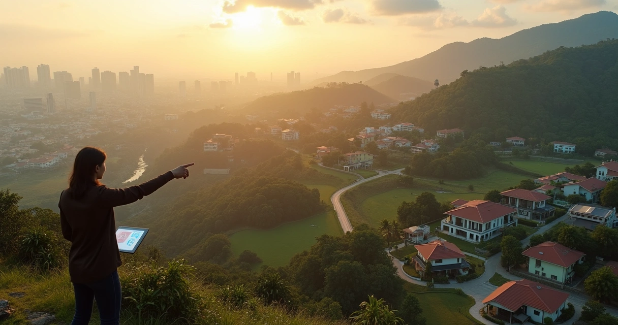 Cidadão observe conexão entre cidade grande e bairro tranquilo no interior 