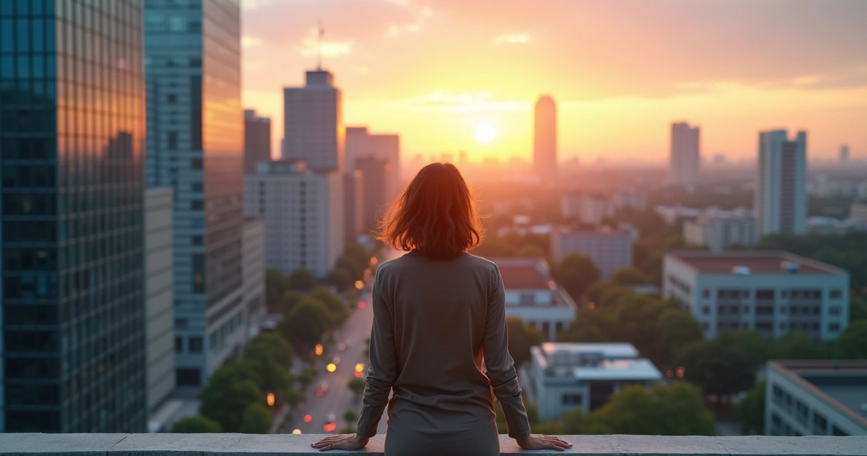 Profissional diante de duas estradas simbolizando mudança de carreira 