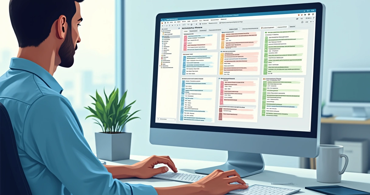 Interface de sistema ERP destacando os grupos XML da nota fiscal eletrônica 