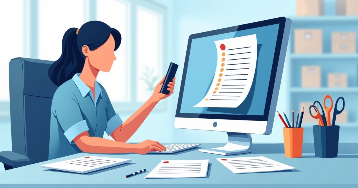 Representante comercial transformando lista escrita à mão em pedido digital usando IA