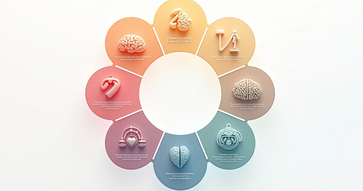 Círculo representando diferentes fases do amadurecimento emocional