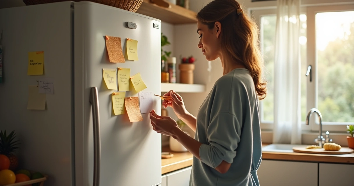 Pessoa mudando hábitos na rotina diária 