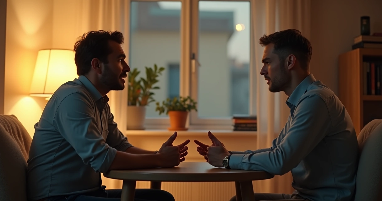 Mujer prestando atención en conversación difícil 