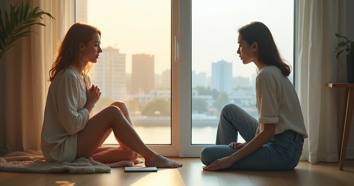 Mujer sentada frente a una gran ventana mostrando la diferencia entre vulnerabilidad y exposición 