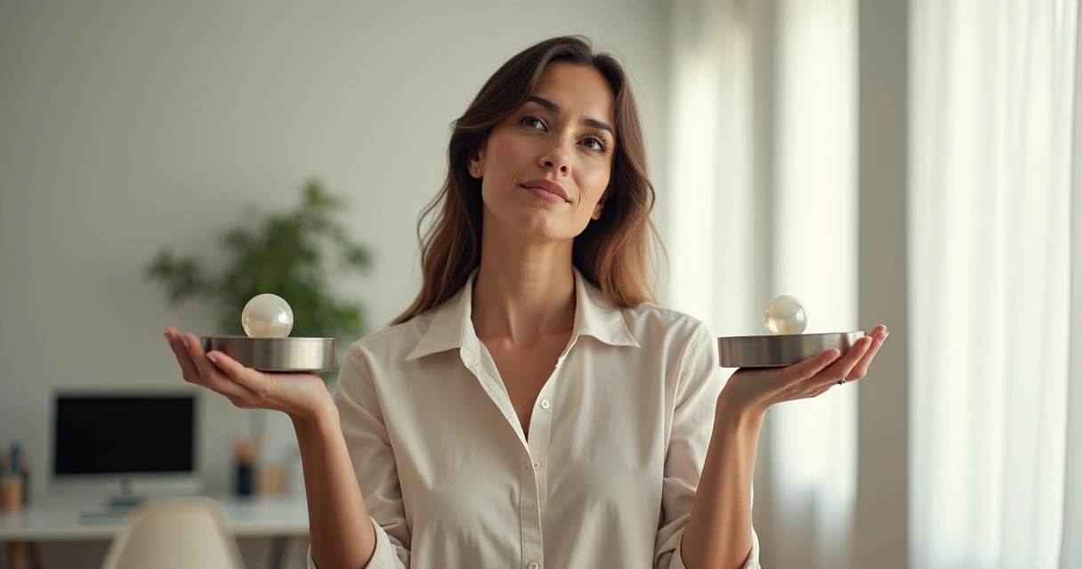 Mulher segurando peso representando pressão social 