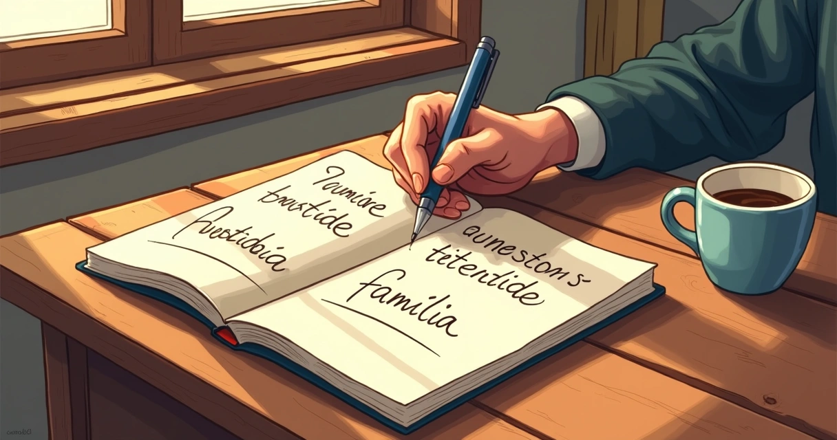 Pessoa escrevendo valores em um caderno