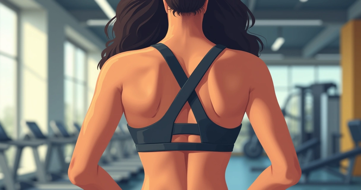 Mulher praticando exercício usando top liso feminino