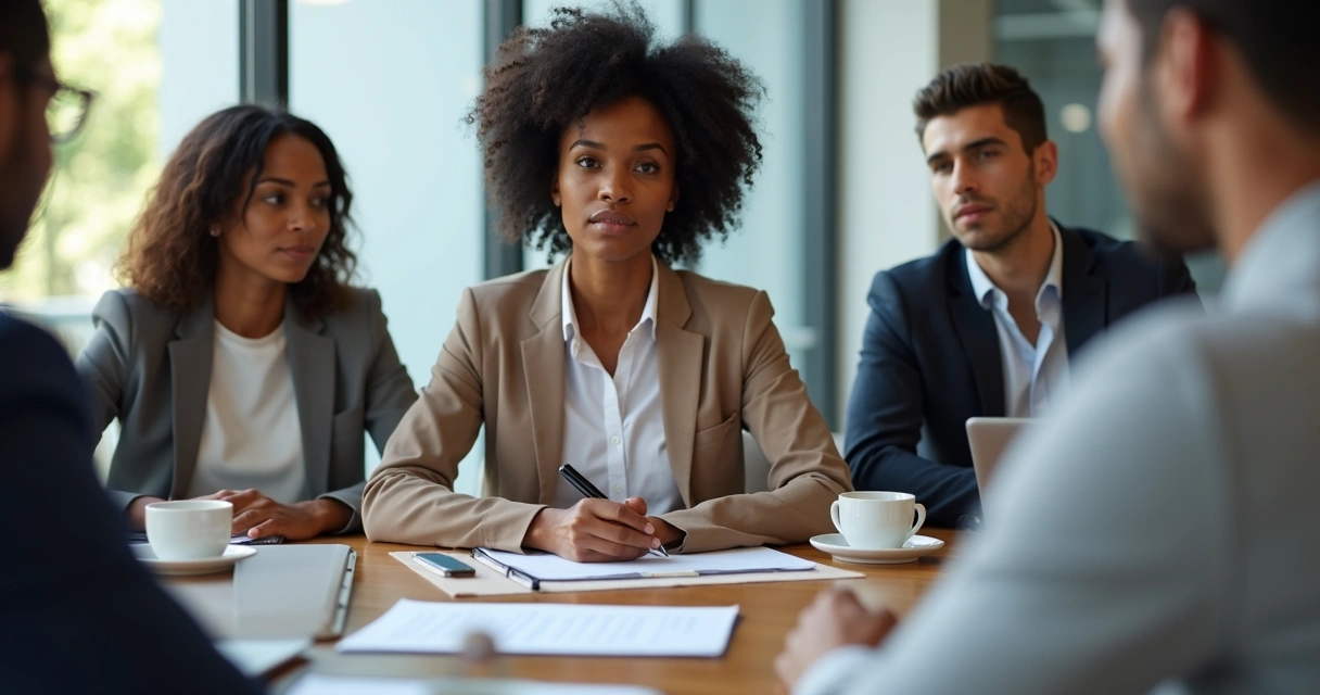 Mulher negra em ambiente de trabalho 
