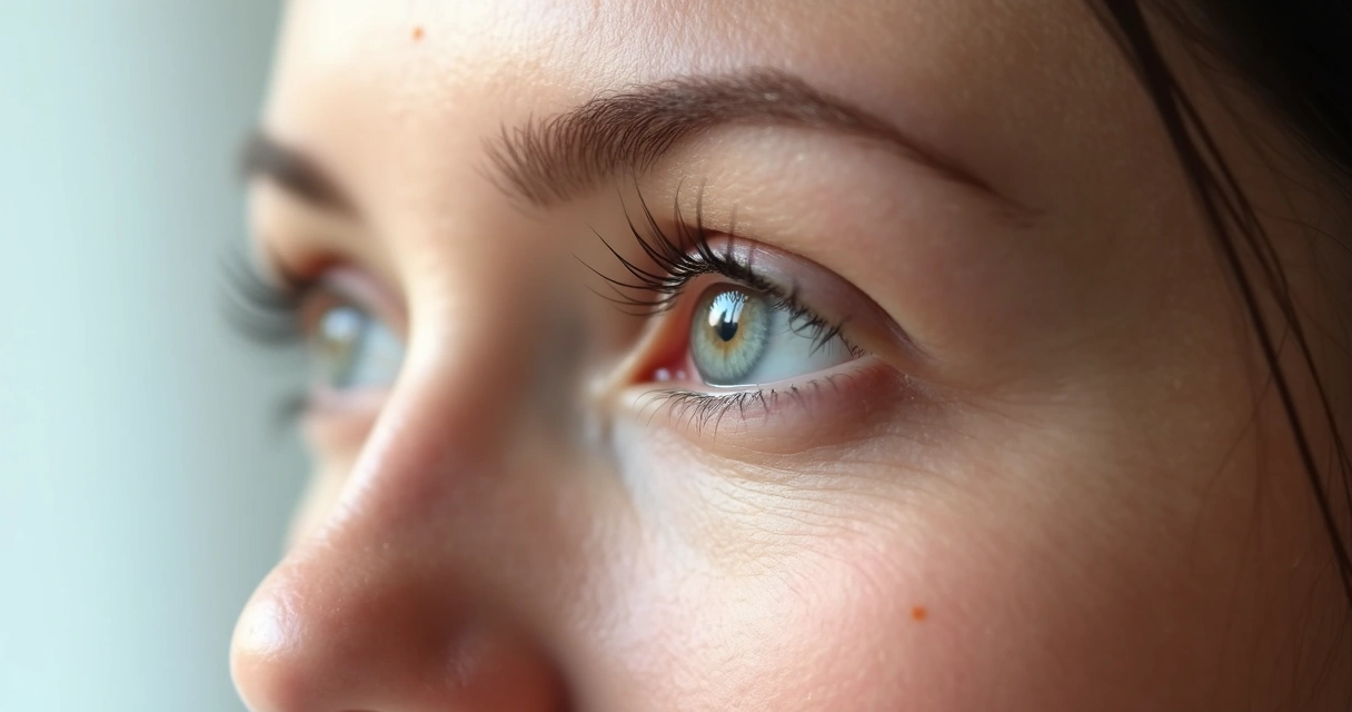 Olhos femininos com aparência revitalizada e natural 