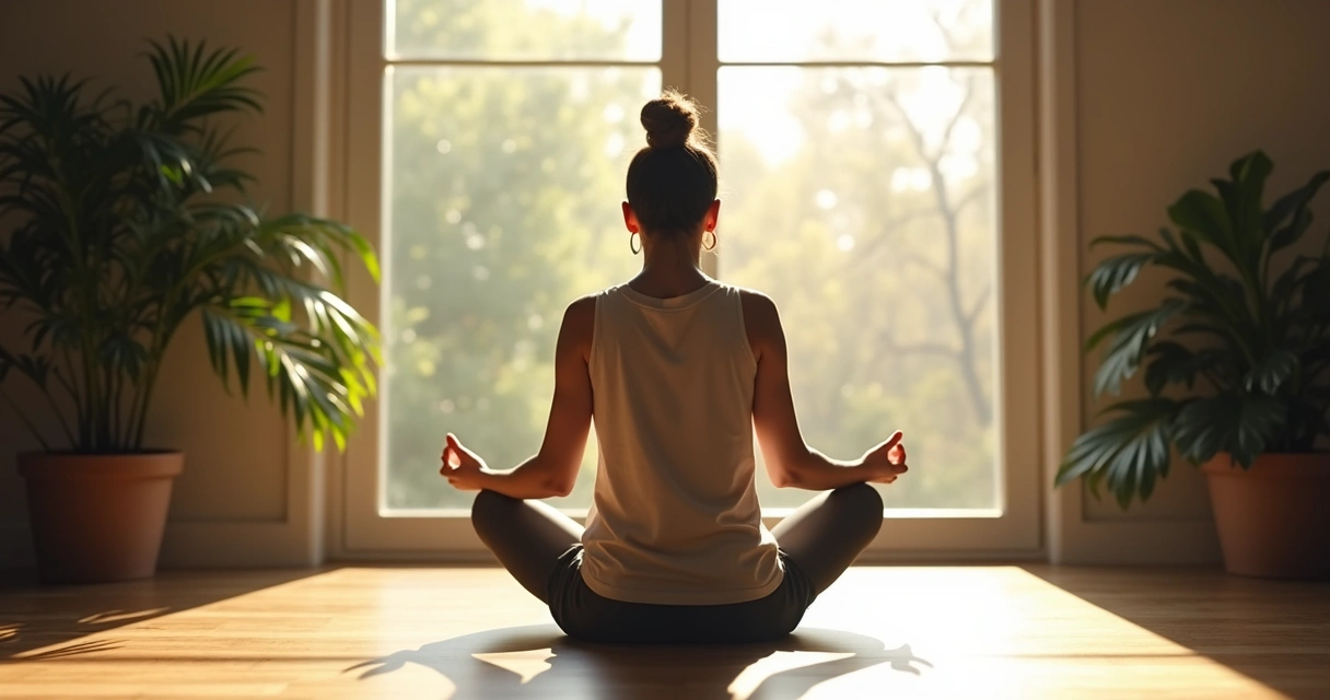 Pessoa sentada sozinha olhando para o horizonte em um ambiente tranquilo