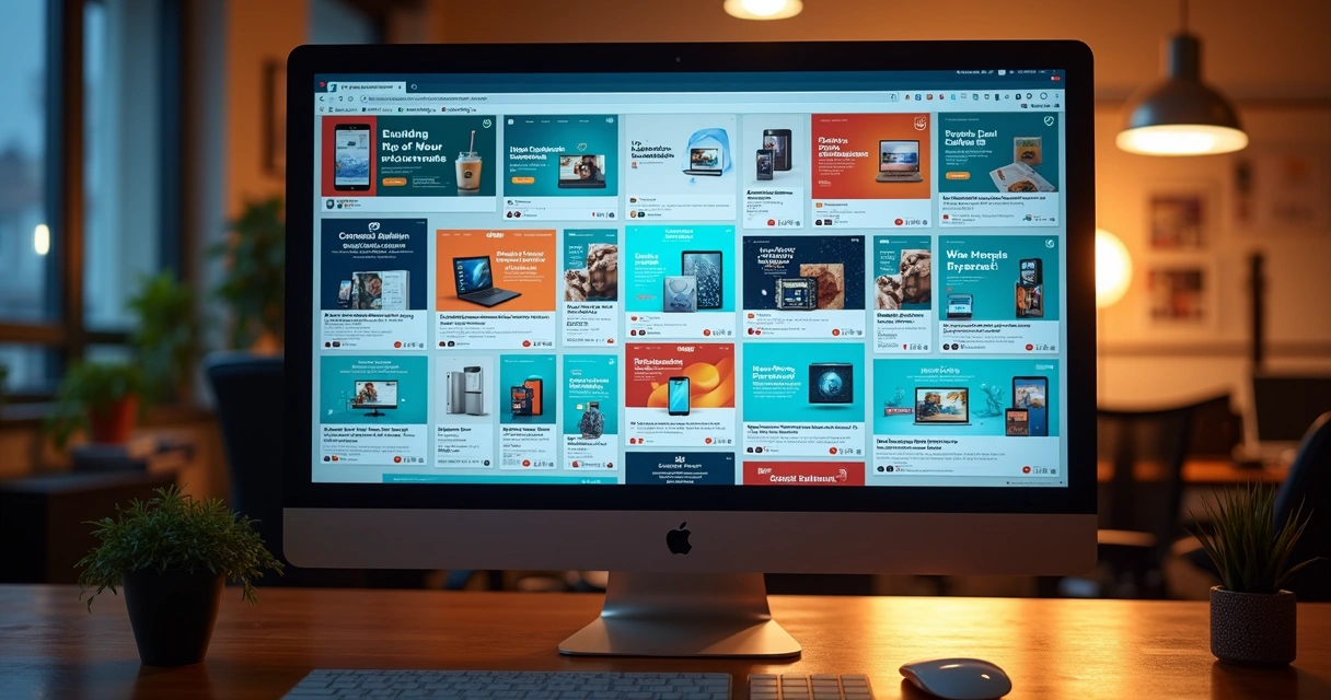 Multiple ad creatives generated instantly by AI