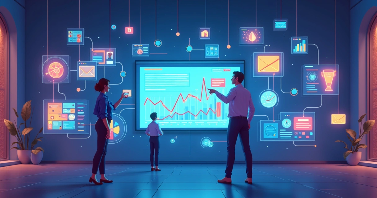 Integração de múltiplos canais de marketing e vendas digitais 