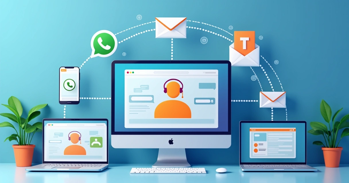 Integração de canais digitais para atendimento 