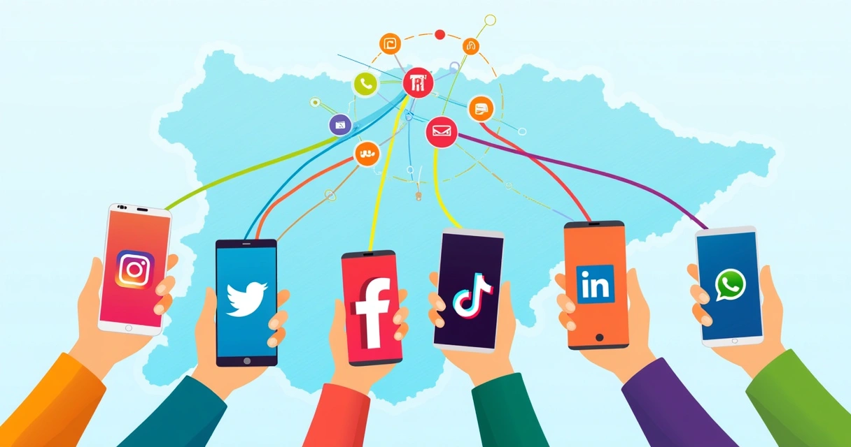 Marcas de Curitiba integrando múltiplas redes sociais 