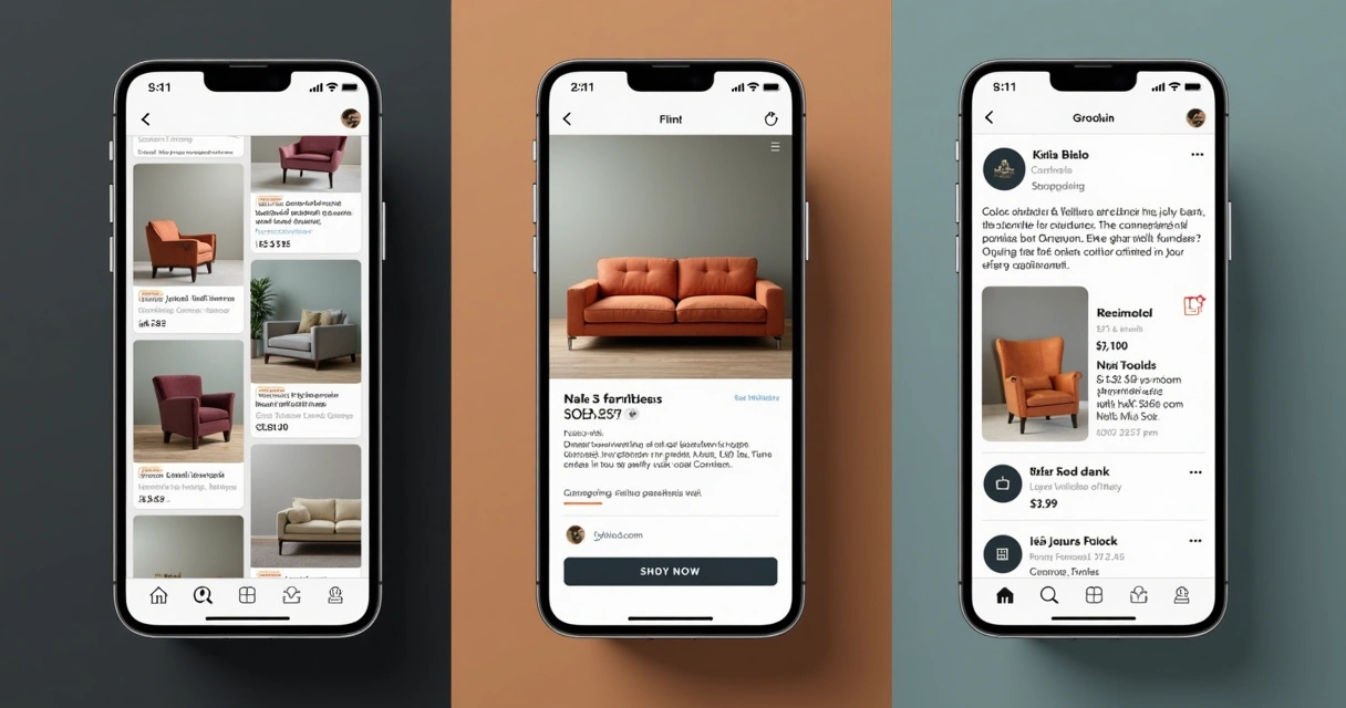 Furniture marketing campaign across email, social, and mobile 