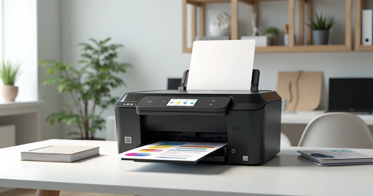 Multifuncional tanque de tinta colorida, impressora com visor digital 