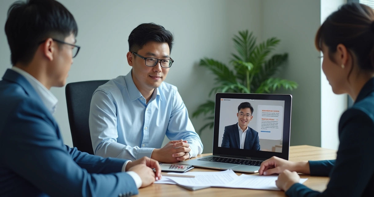 Business consultant providing multilingual support to Chinese client 