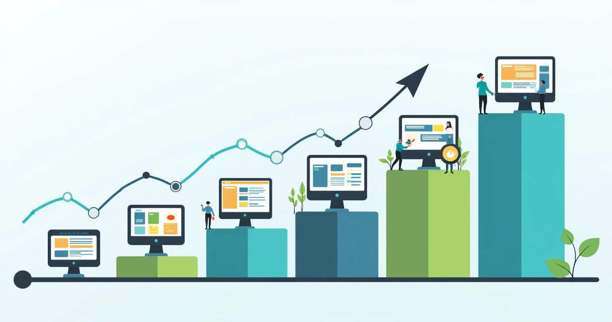 Infographic of WordPress Multisite scaling and growth 