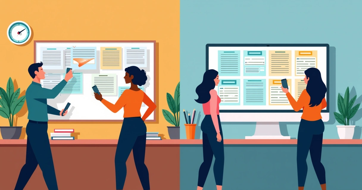 Mural de comunicação sindical com versões física e digital atualizadas 