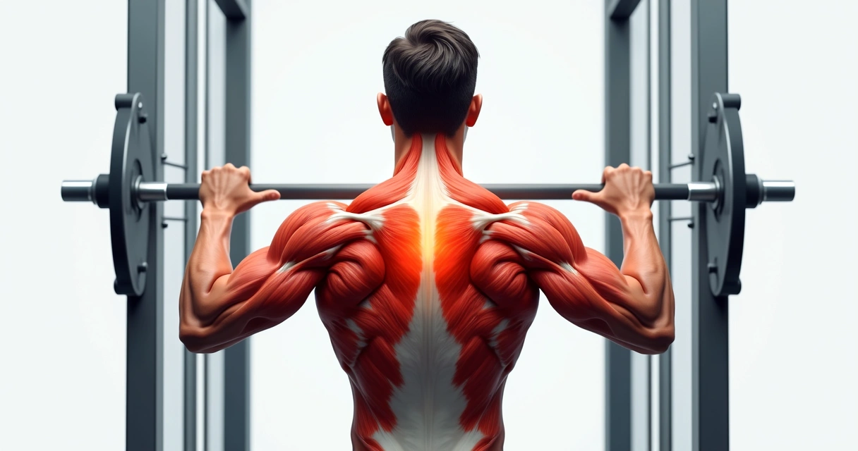 Músculos ativados durante a puxada aberta