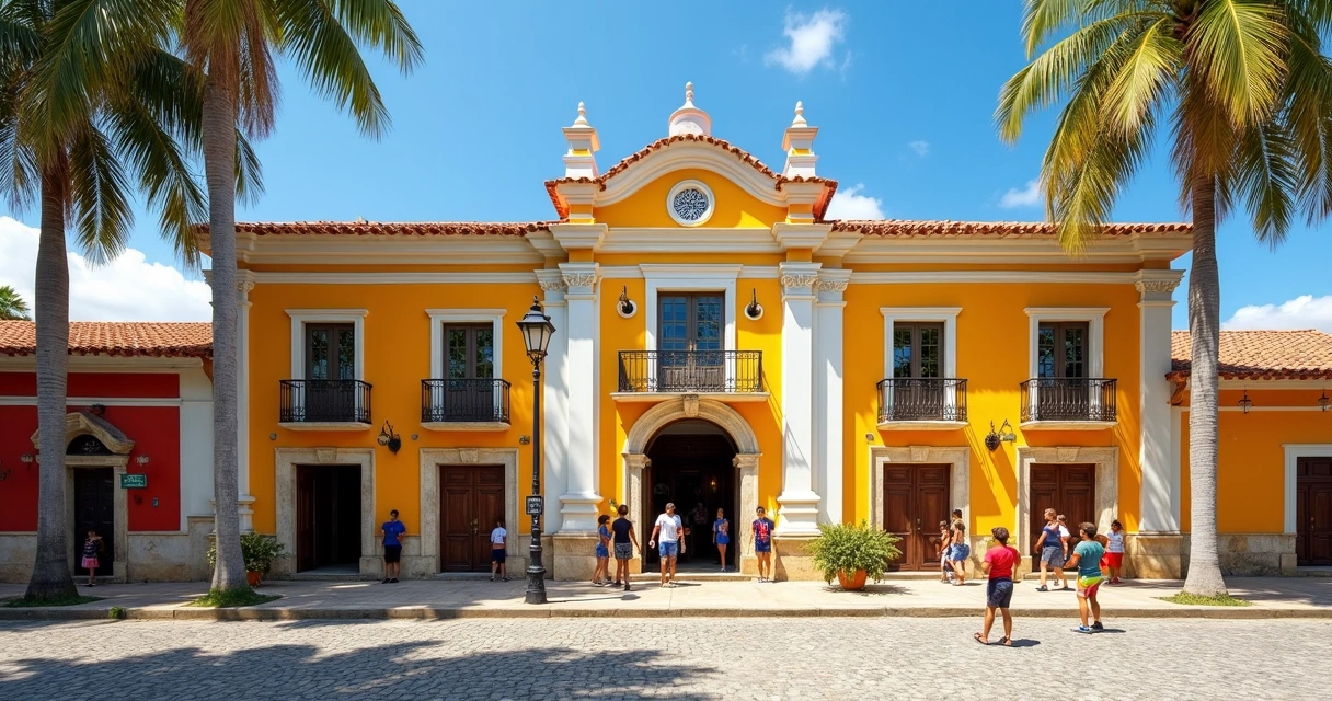 Fachada histórica do Museu Casa de Jorge Amado em Ilhéus 
