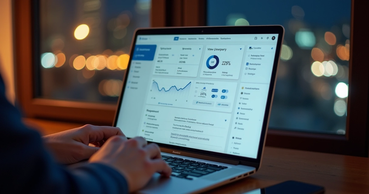 Dashboard with user sign-ups and feedback data on screen 
