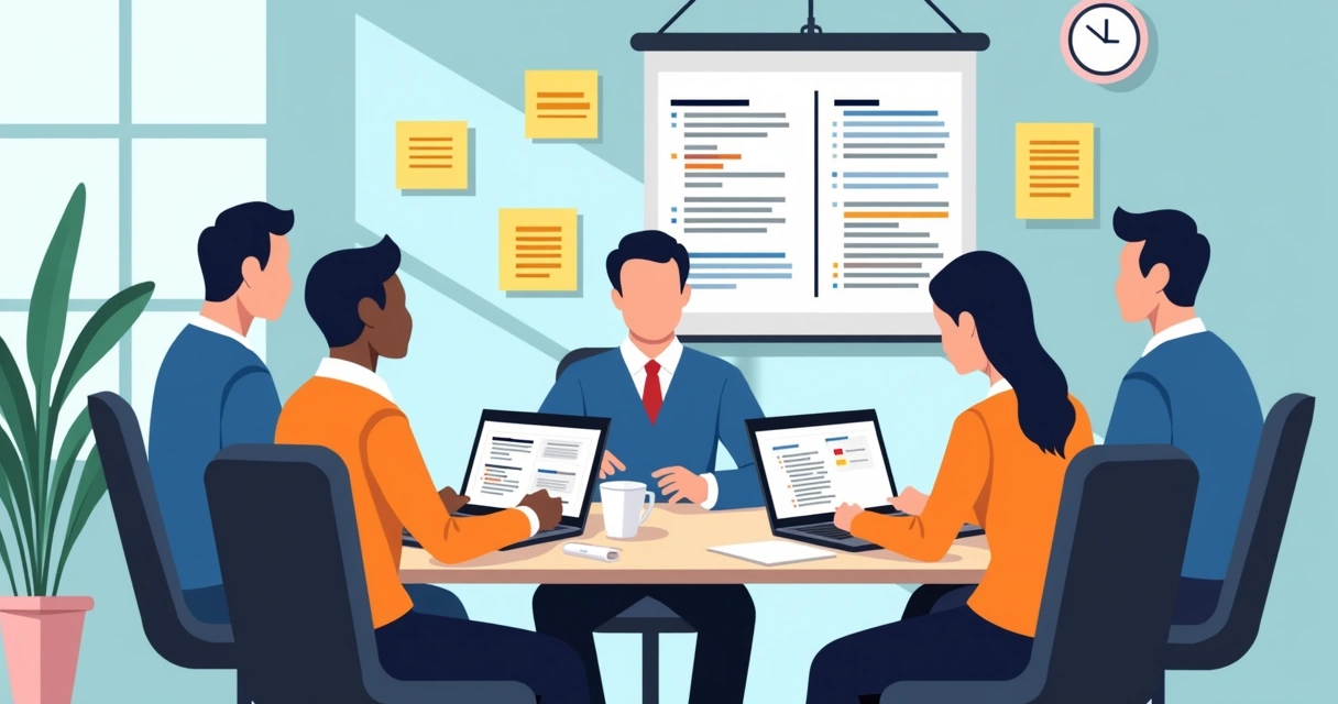 Profissionais criando um MVP de automação com Python no ambiente corporativo 