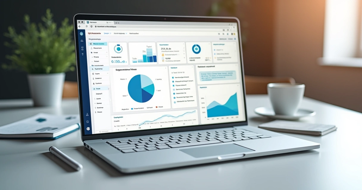 Protótipo SaaS rodando em notebook 