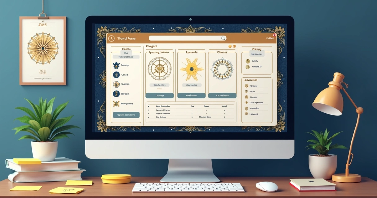 Digital dashboard for organizing Tarot and Runes readings 
