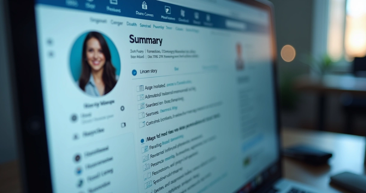 Perfil LinkedIn mostrando narrativa de carreira 