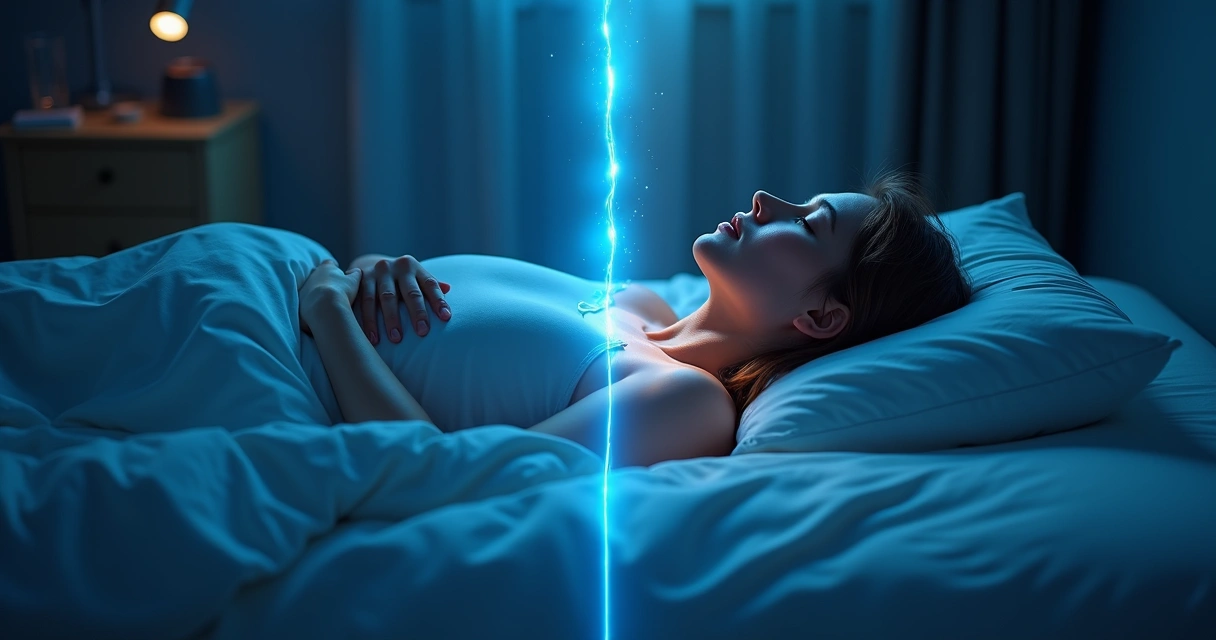 Split-screen comparison of nasal and mouth breathing during sleep 