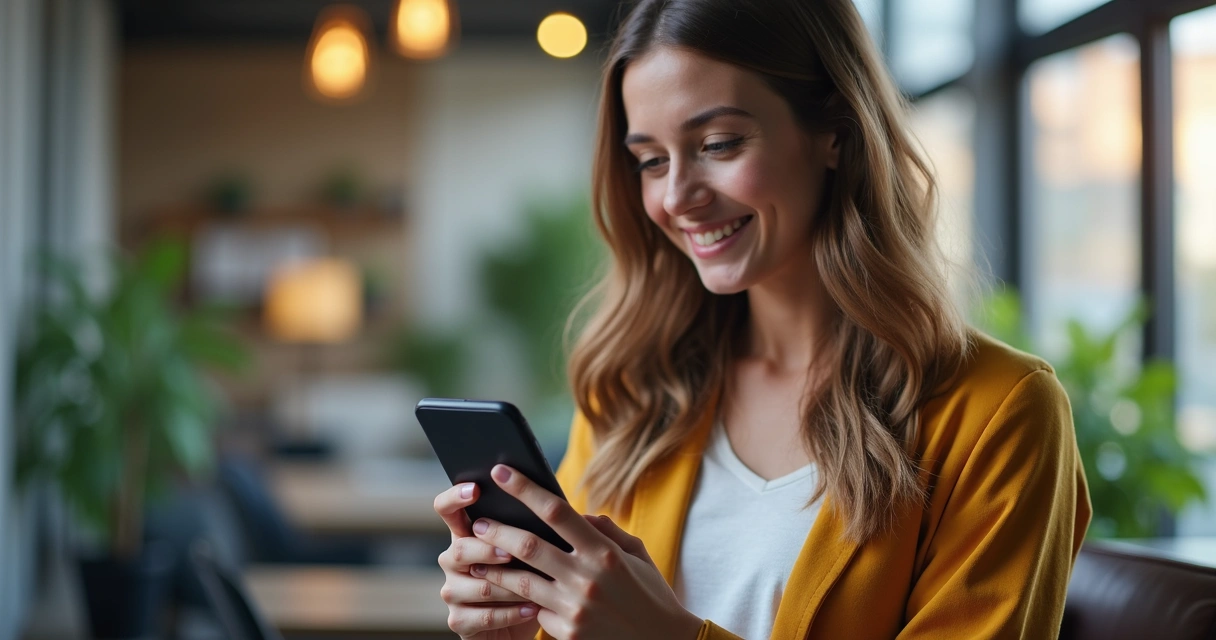 15 maneiras de aumentar conversões no Google Ads sem grandes mudanças 2 Pessoa usando smartphone com página de anúncio responsiva aberta