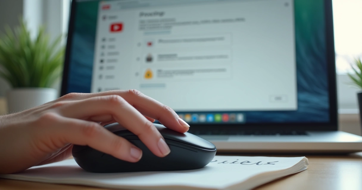 Pessoa ajustando privacidade em navegador desktop 