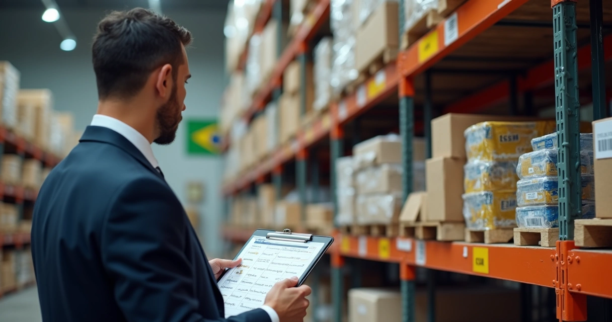 Auditor analisando mercadorias com NCM em Pernambuco 