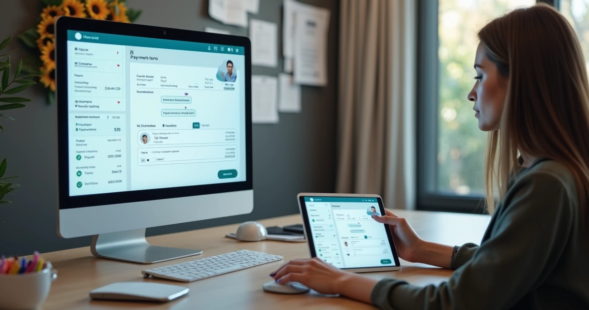 Agente digital negociando pagamento automático com cliente