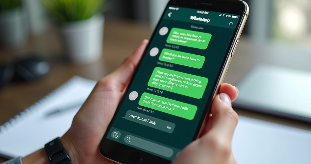 Negociação digital com WhatsApp mostrando interação humanizada 