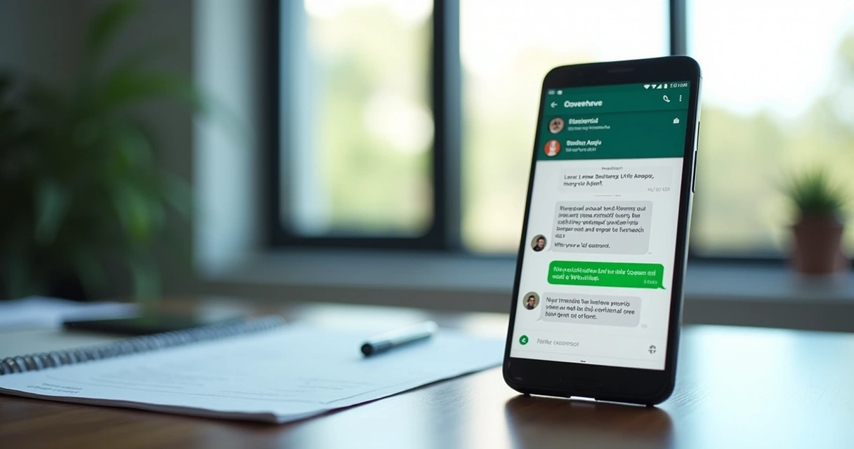 Mensagem de negociação de dívida enviada por WhatsApp, mostrando tela de smartphone e conversa comercial 